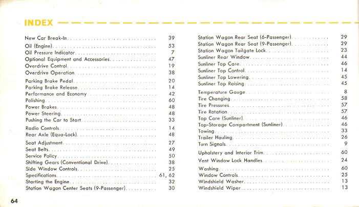 1960 Ford Owners Manual Page 40